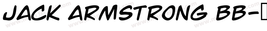 JACK ARMSTRONG BB字体转换